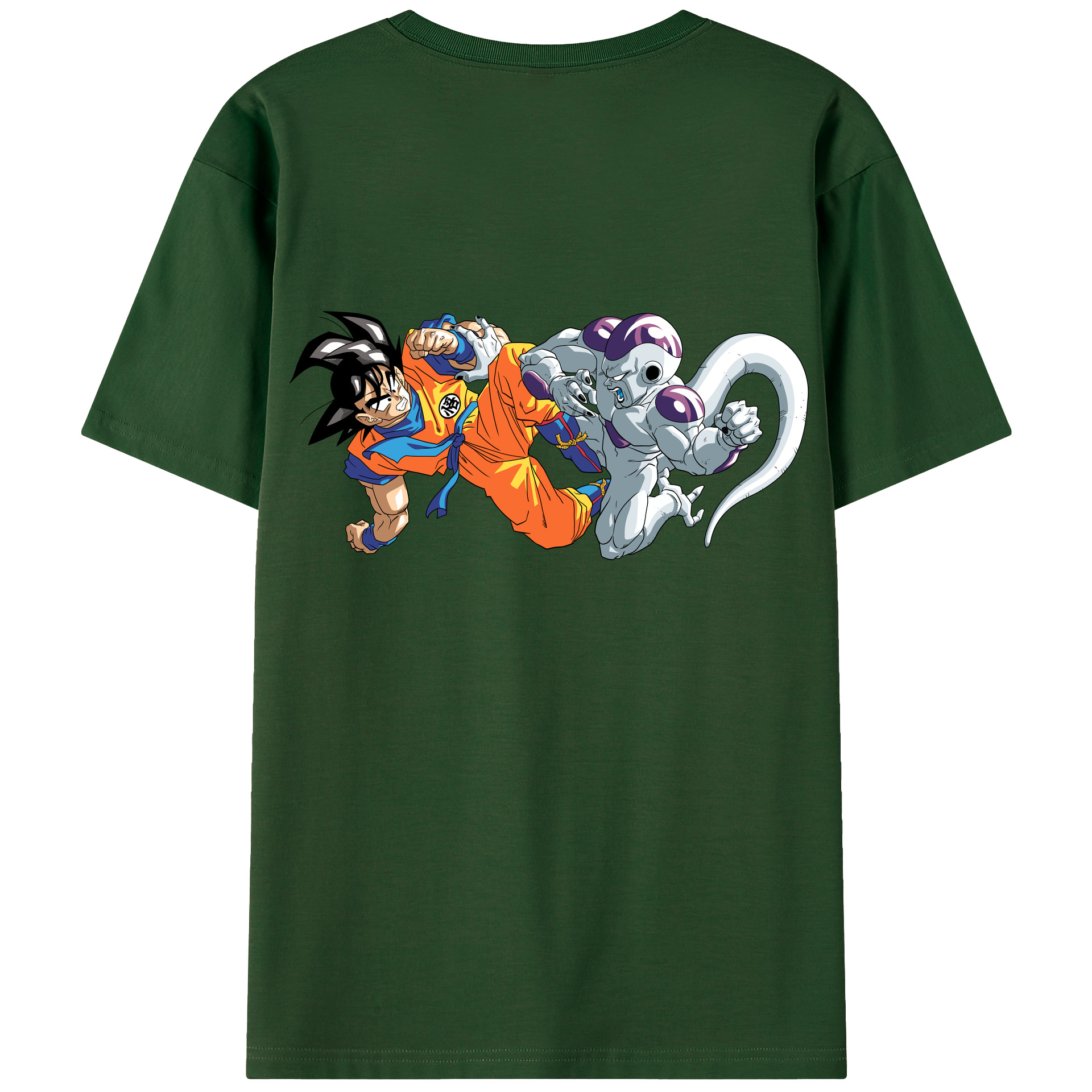 （画像用） ドラゴンボール 孫悟空（そん ごくう）Son Goku カカロット DRAGON BALL Kakarotto 綿100％半袖Tシャツ（背面プリント）